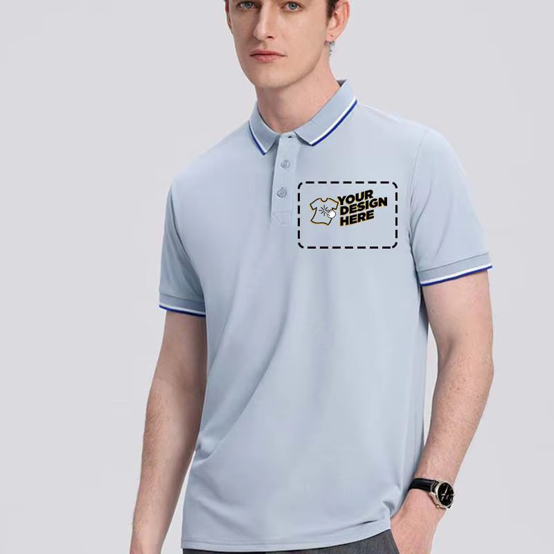 LOGO personnalisé Polo hommes été