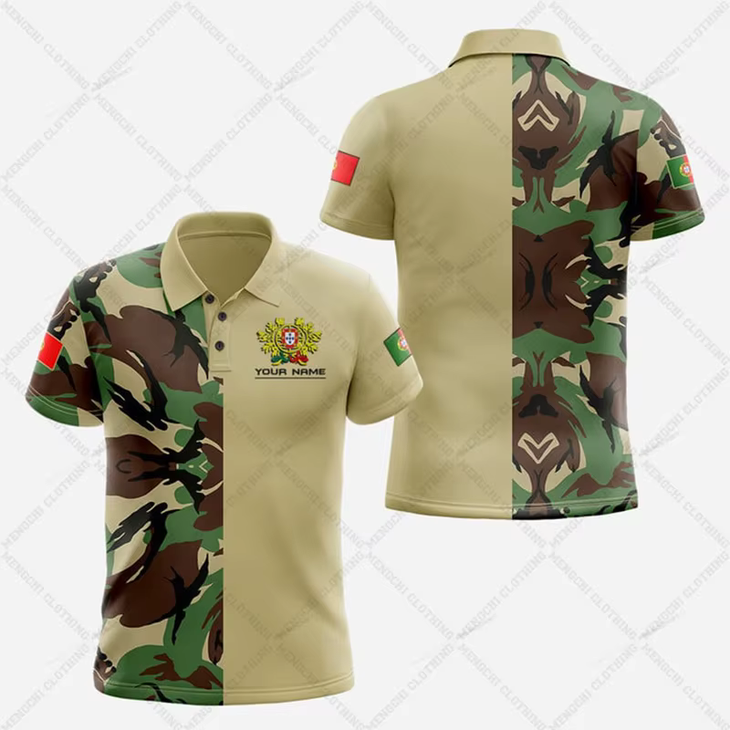 Polo personnalisé avec symbole du Portugal