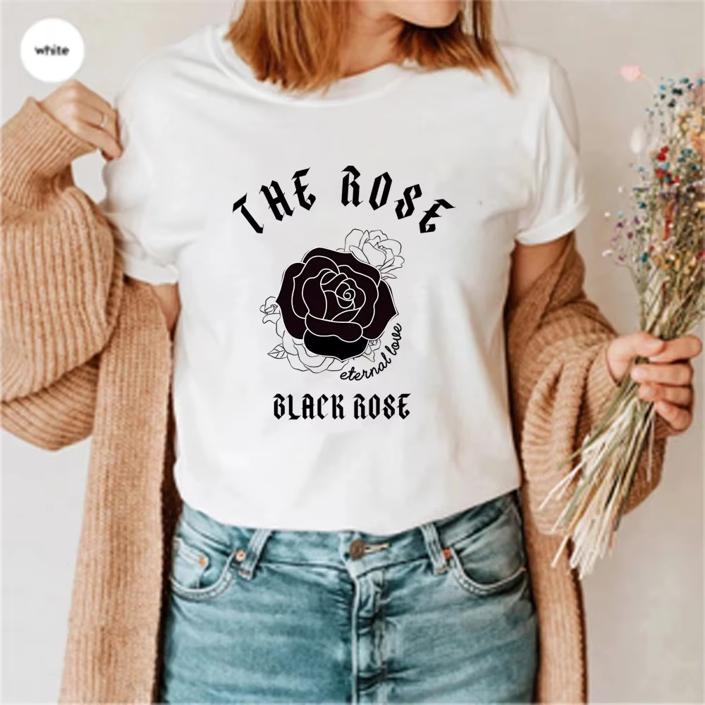 Rétro la Rose Kpop chemises