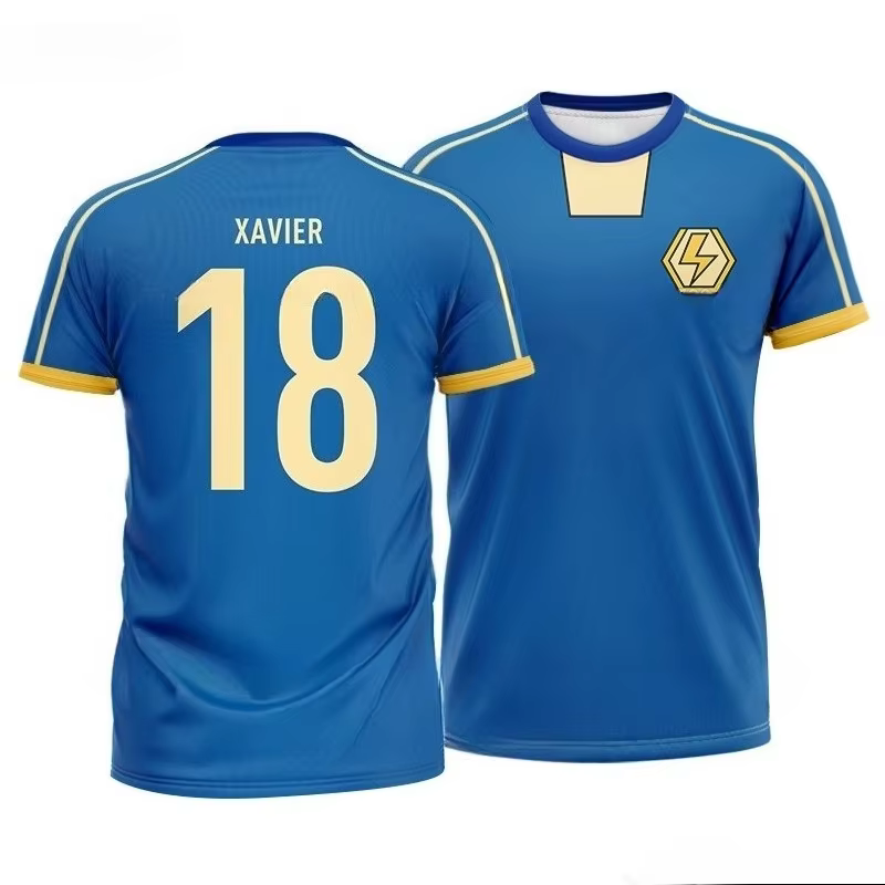 Axel Blaze Jersey Inazuma Eleven Kaio Cosplay Anime T-shirt impression 3D enfant Football équipe uniforme été hommes