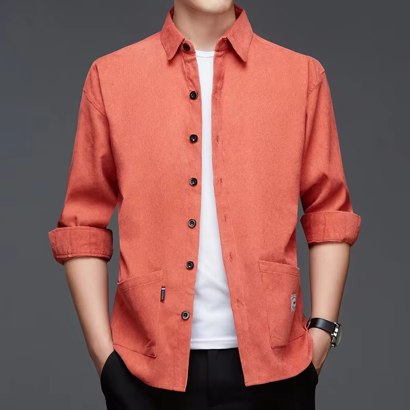 Chemise de travail à manches longues pour hommes