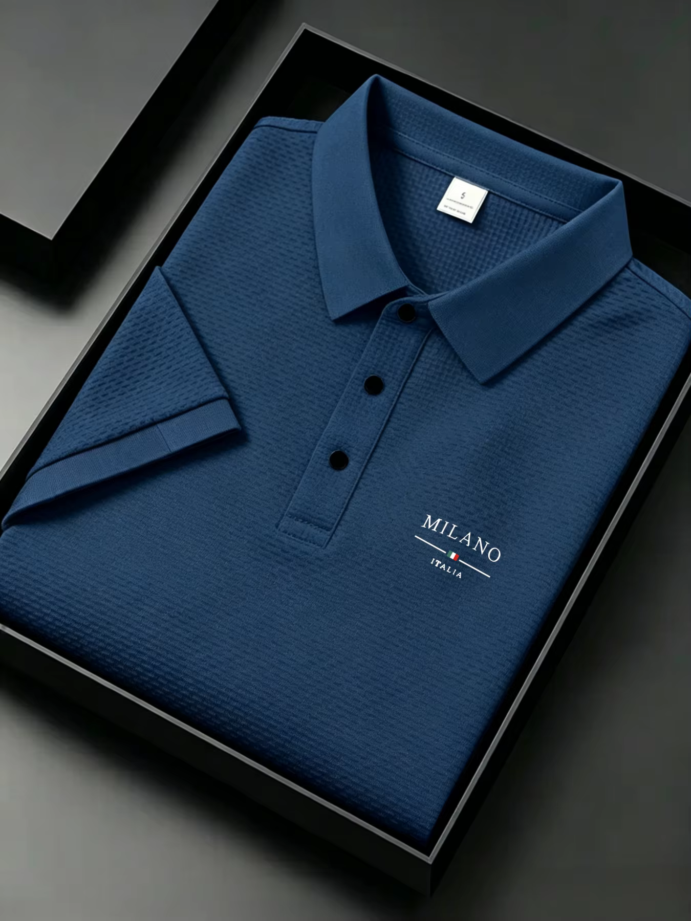 Polo jacquard pour homme Milano Italia