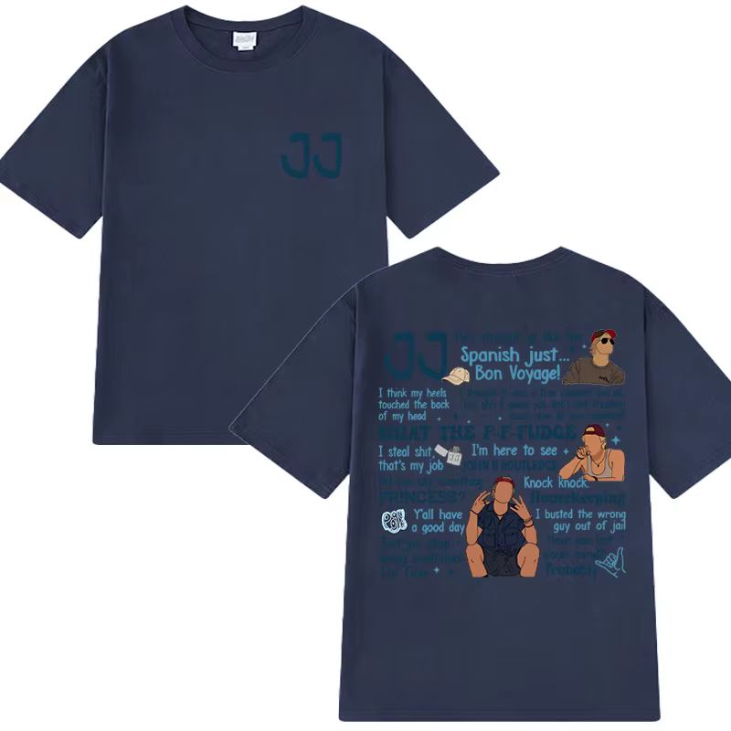 2025 nouveau dans JJ Maybank t-shirts hommes femmes OBX citations T-shirt à manches courtes unisexe Rudy Pankow surdimensionné 100% coton vêtements hauts