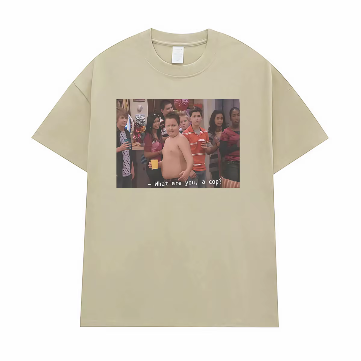 Gibby, qu'est-ce que tu es ? Un flic ? T-shirt imprimé avec des mèmes amusants de la série télévisée