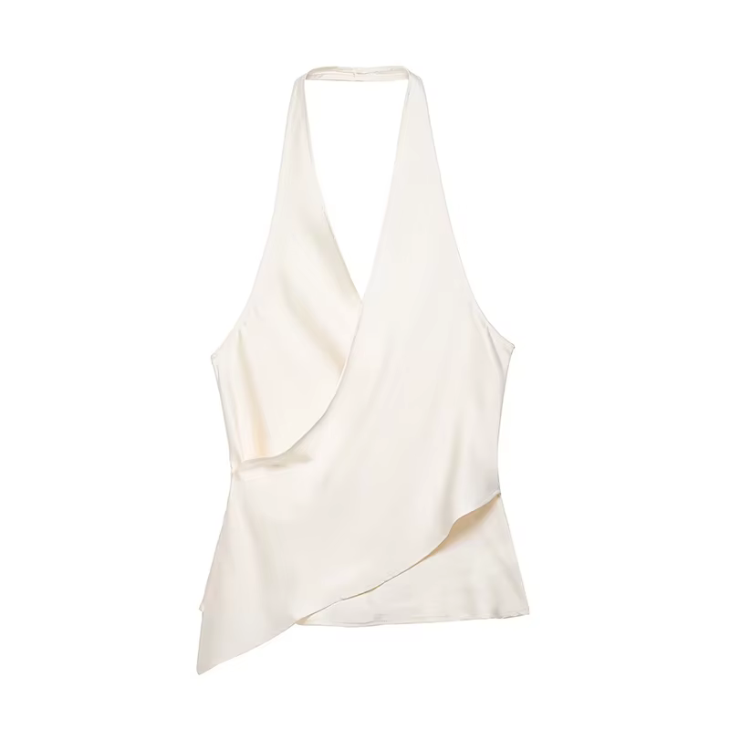 Top imprimé à pois tendance pour femme