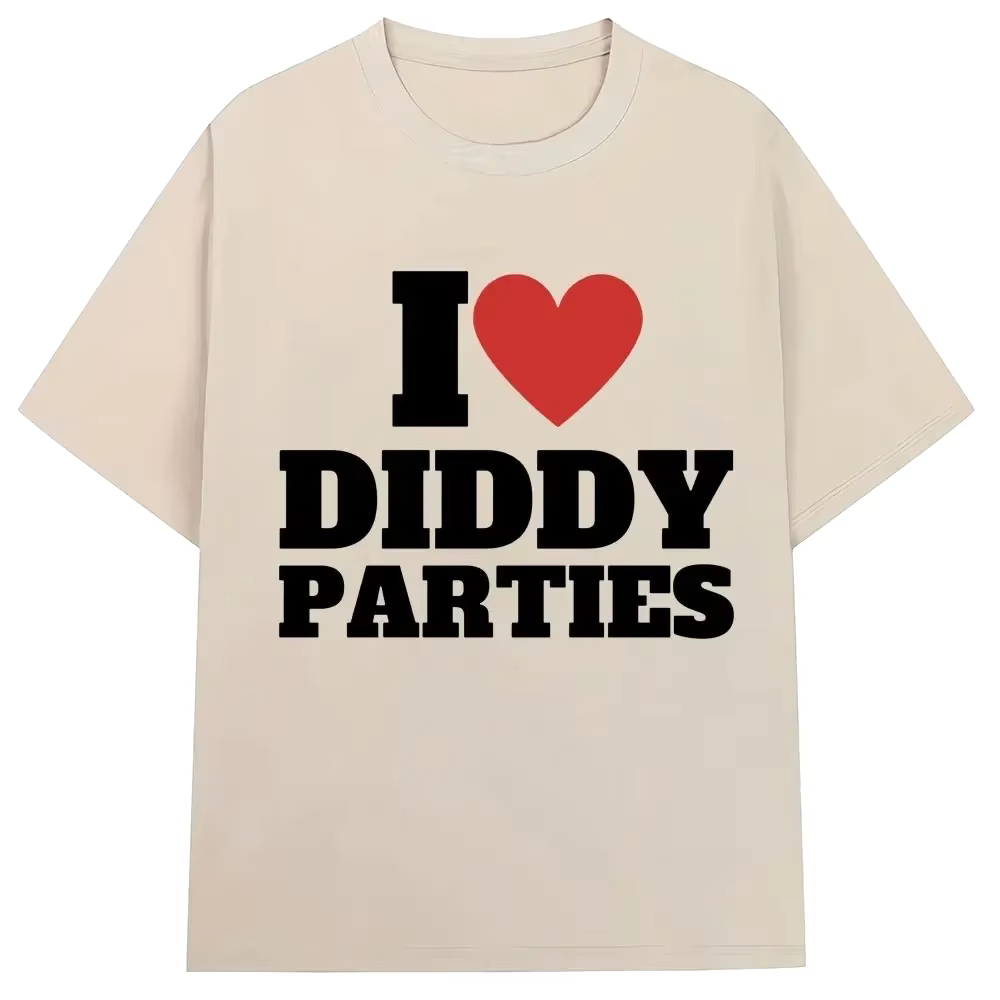 J'aime les fêtes drôle impression T-shirt nouveauté créativité mode hommes femmes à manches courtes surdimensionné col rond T-shirt cadeaux