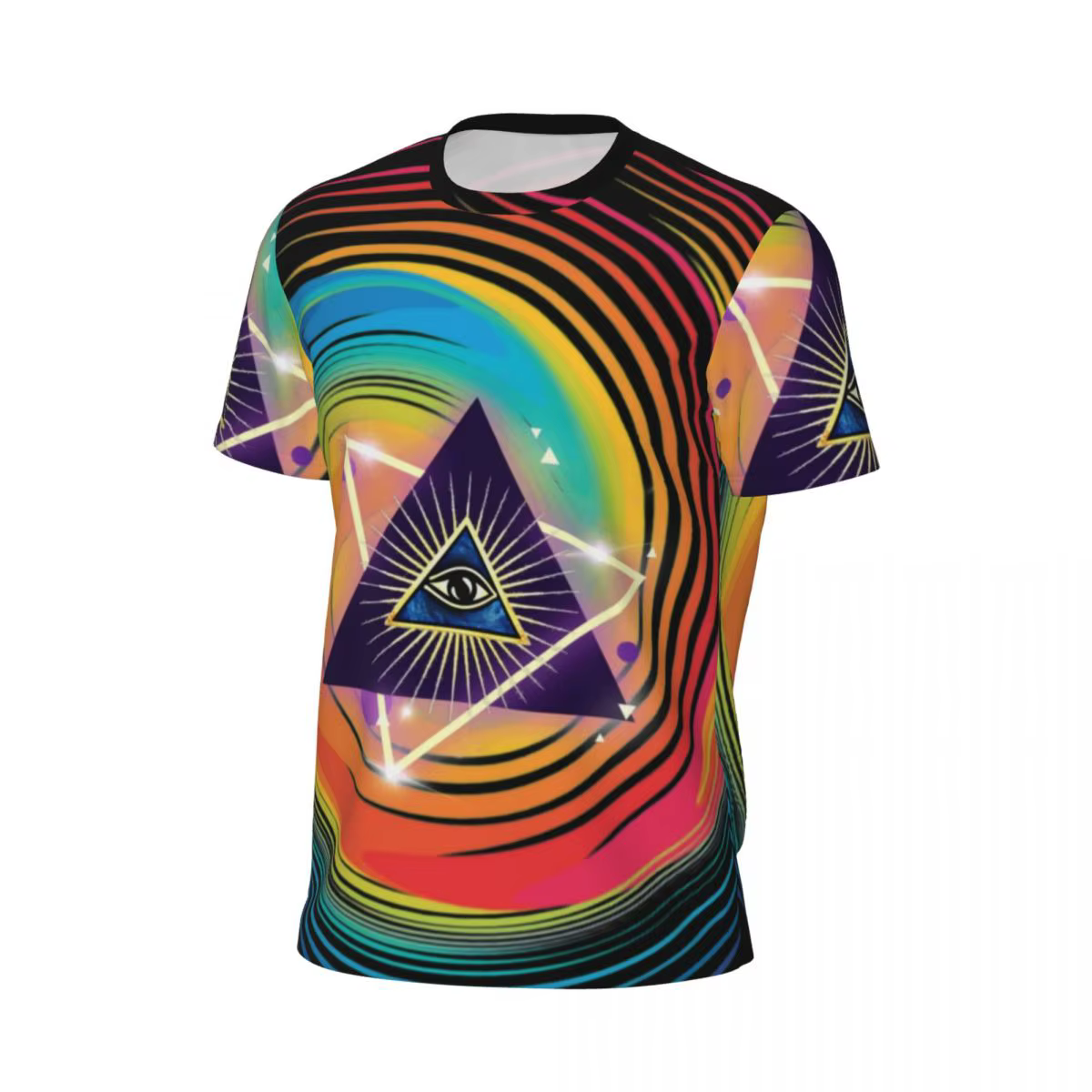 Triangle oeil t-shirt tout voir