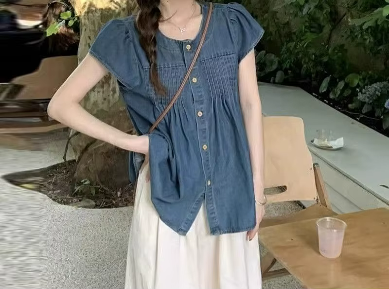 Chemise en jean pour femme