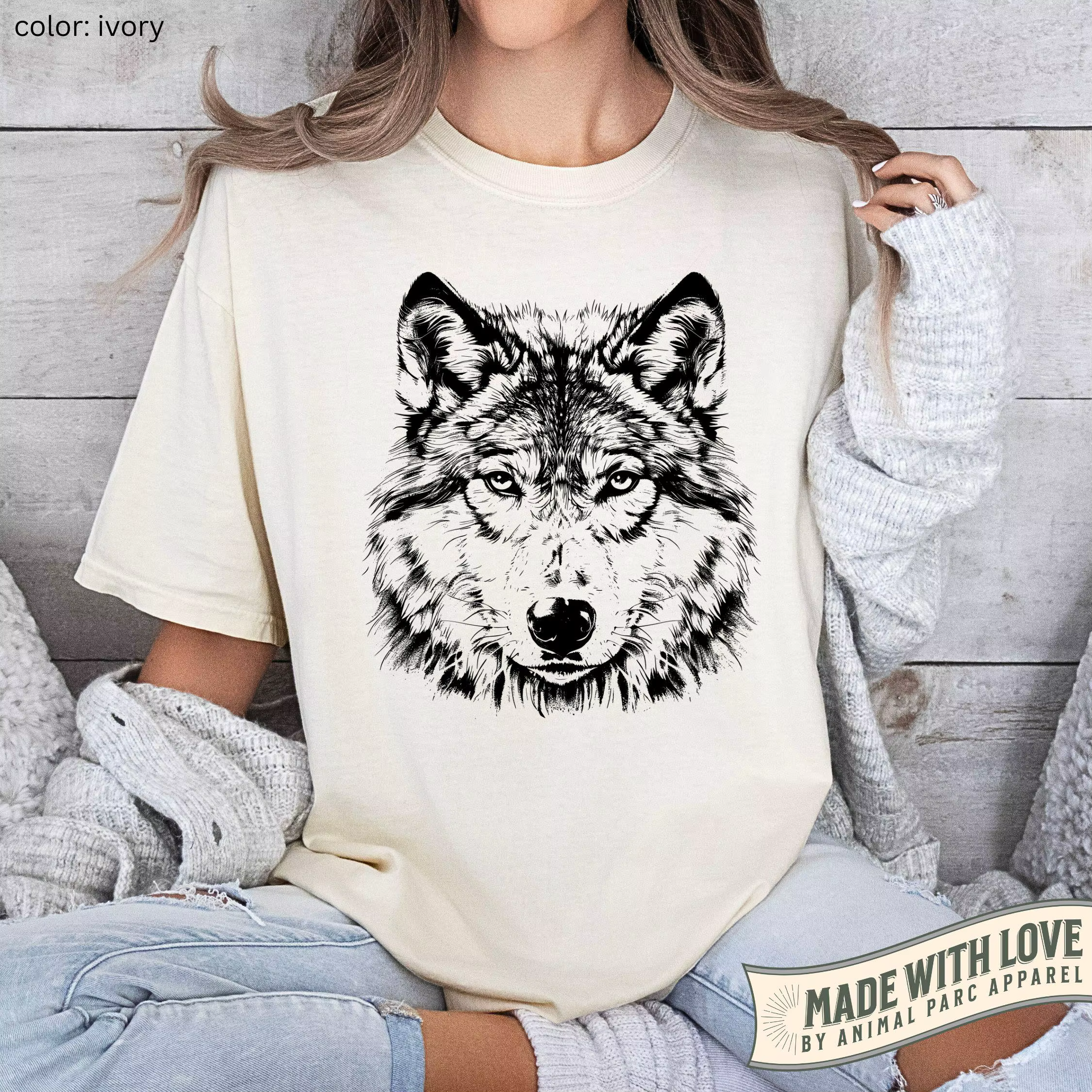 T-shirt pour femme grande taille, motif lune pleine lune et loup, en coton respirant, élégant, polyvalent, style streetwear, coupe oversize