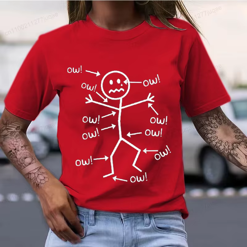 Ow Ow Ow T-Shirt drôle sensibilisation à la douleur chronique