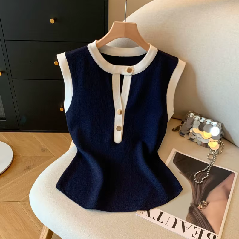 T-shirt sans manches élégant pour femme