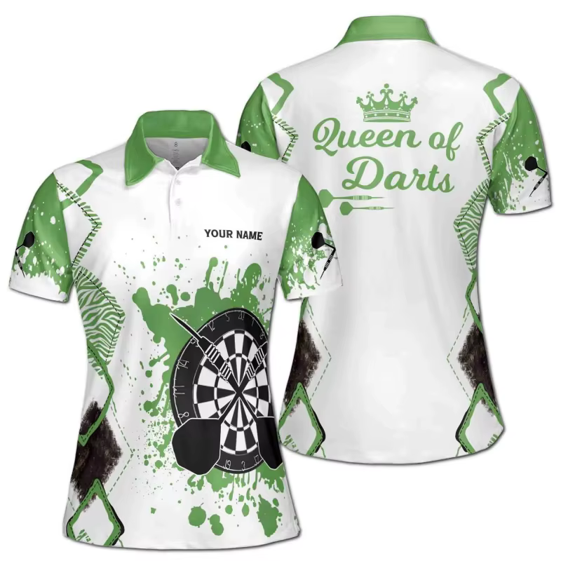 Polo à motif géométrique coloré pour femmes