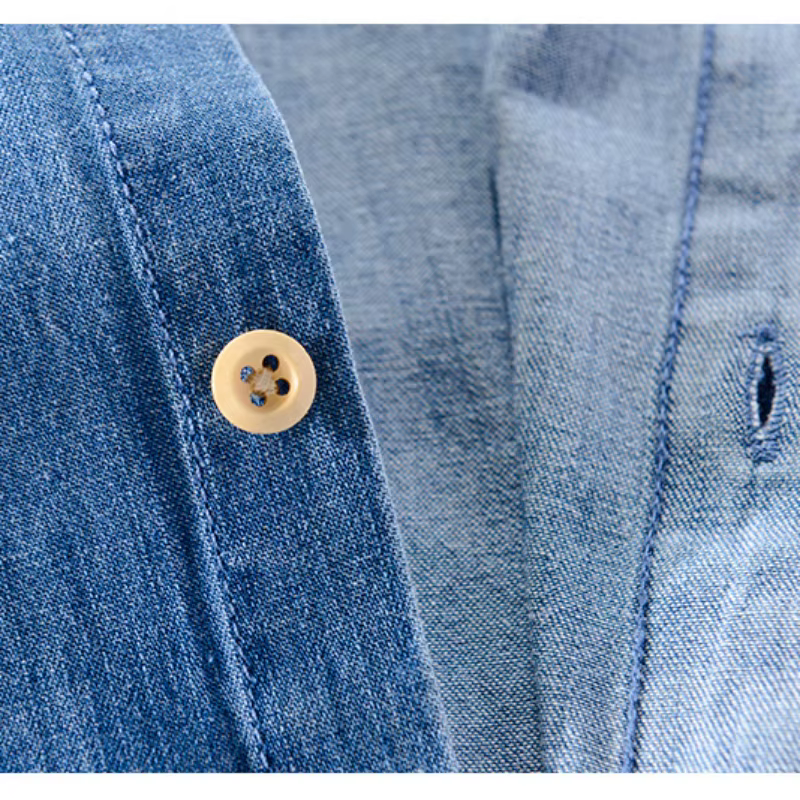Chemise en denim pour hommes