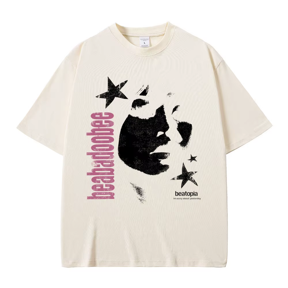 Beabadoobee visage impression T-shirts hommes femmes Hip Hop mode Pop musique