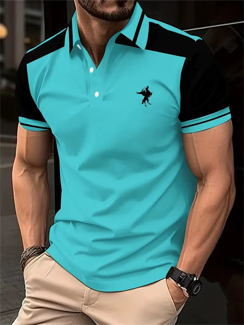 Polo à manches courtes pour hommes