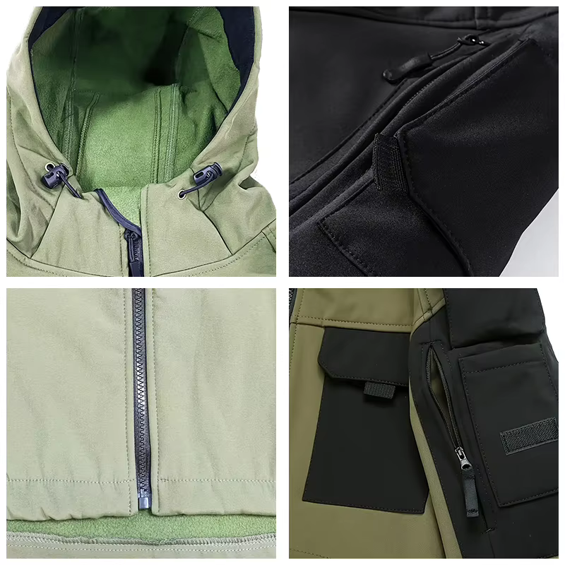 Hommes Lurker peau de requin coque souple veste tactique imperméable polaire à capuche manteau chasse vêtements en