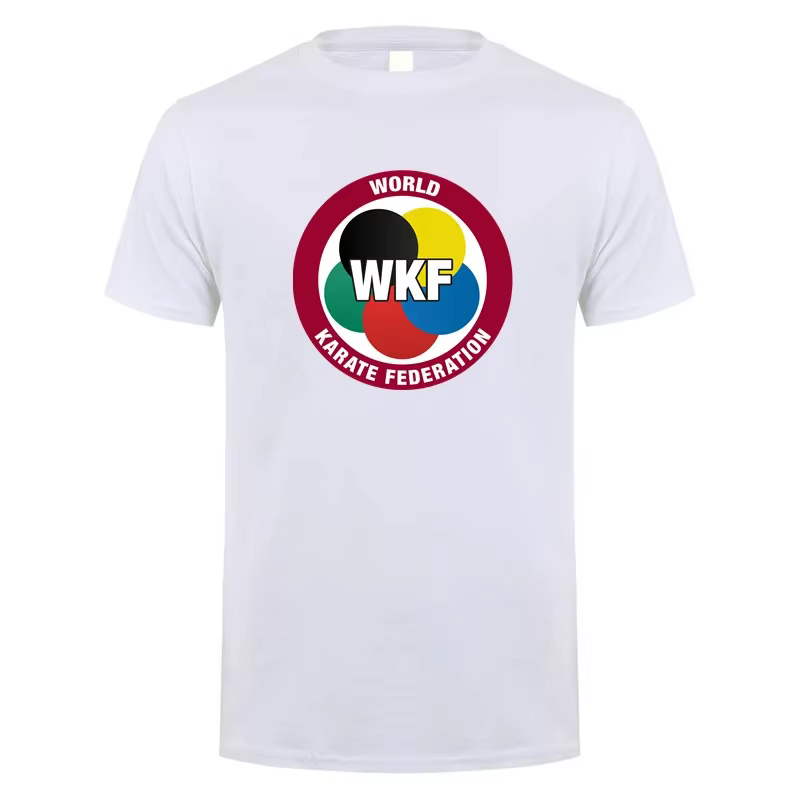 WKF World Karate Federation T Shirt Hommes polyester haut respirant pour le sport