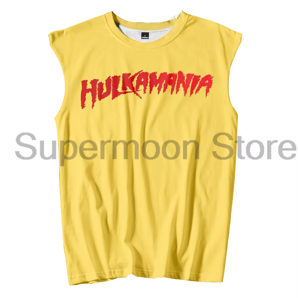 Hulkamania débardeurs Hulk Hogan Rip unisexe sans manches Sport gilet de gymnastique femmes hommes en plein air haut