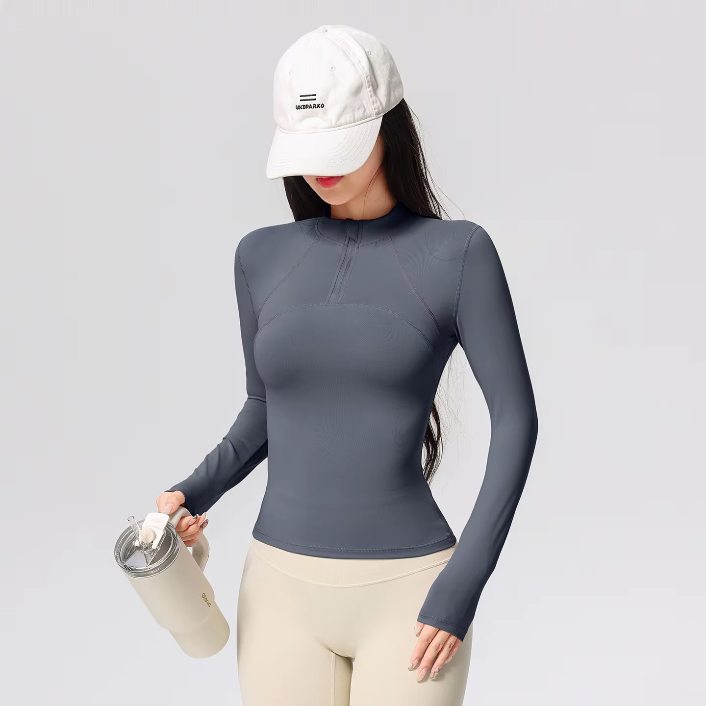 T-Shirt d'entraînement de Yoga à manches longues pour femmes