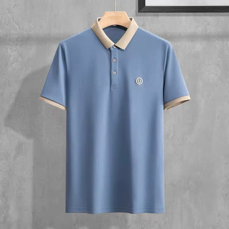 Nouveau Polo Homme Été 2025 de Haute Qualité à Manches Courtes