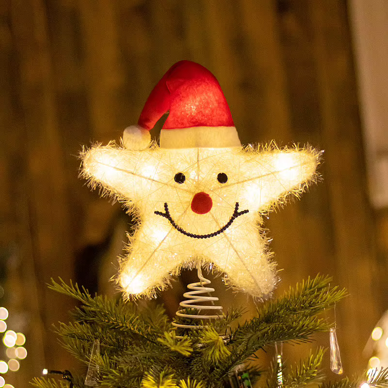 Décoration d'arbre lumineuse de noël