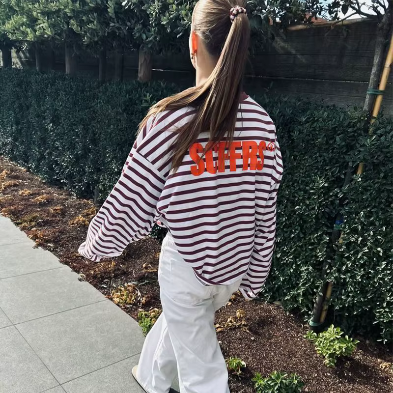 SCFFRS T-shirt rayé unisexe