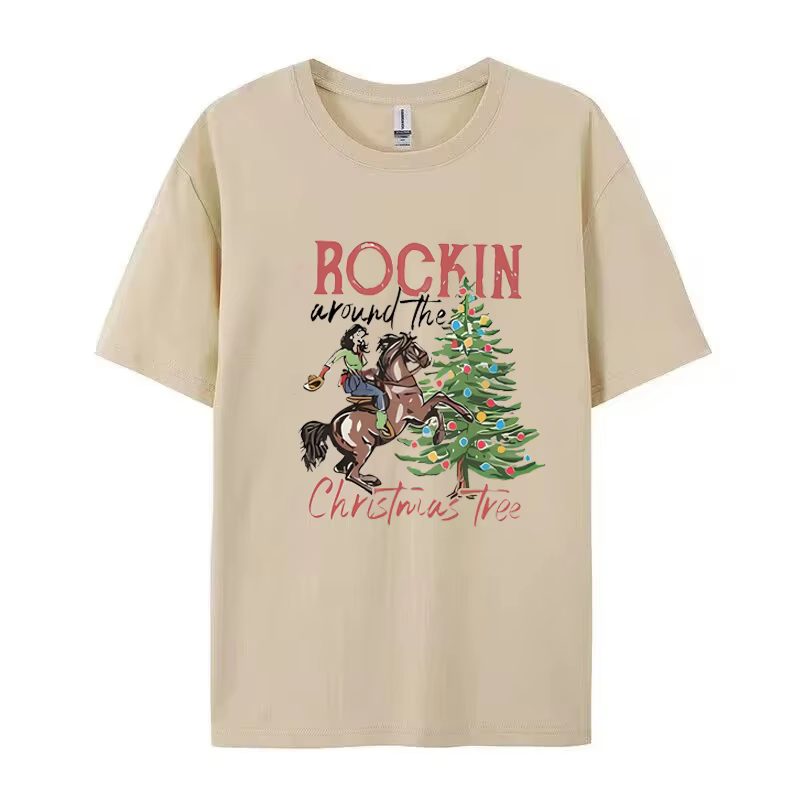 T-shirt graphique Rockin' Around the Christmas Tree pour femme