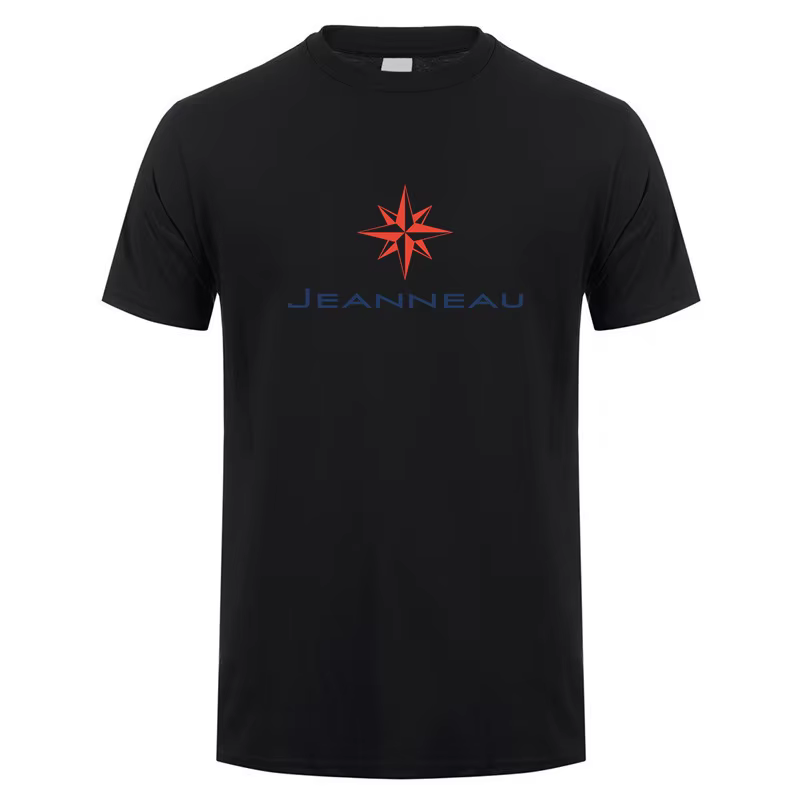 Jeanneau t-shirt été hommes coton à manches courtes T-shirts
