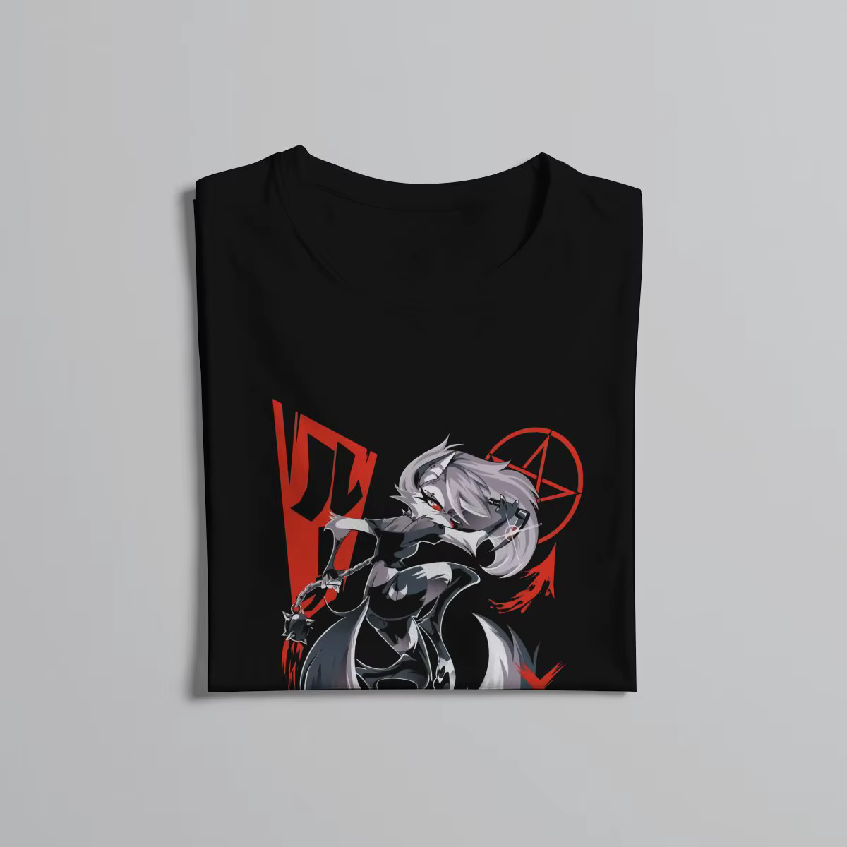 Helluva Boss Anime classique t-shirt graphique hommes hauts Vintage Homme été Polyester Streetwear Harajuku
