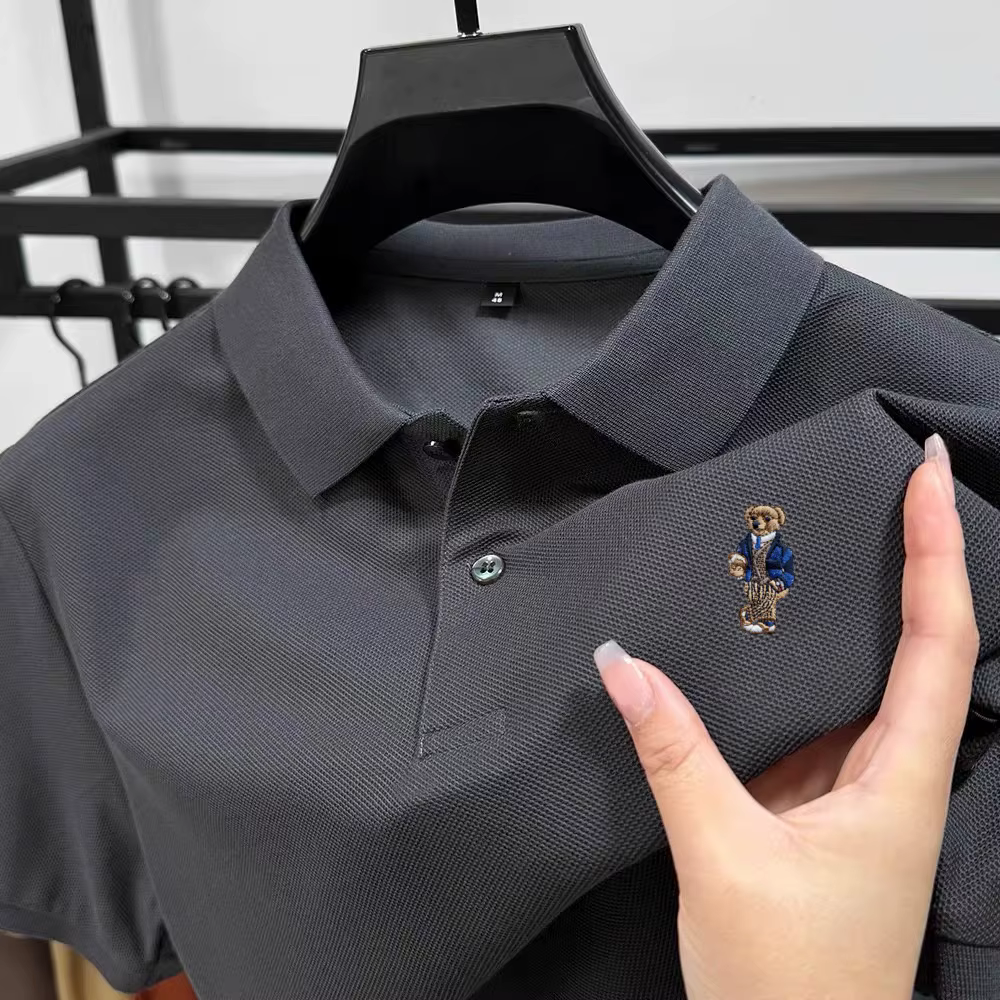 Polo homme en coton de haute qualité à manches courtes 2026