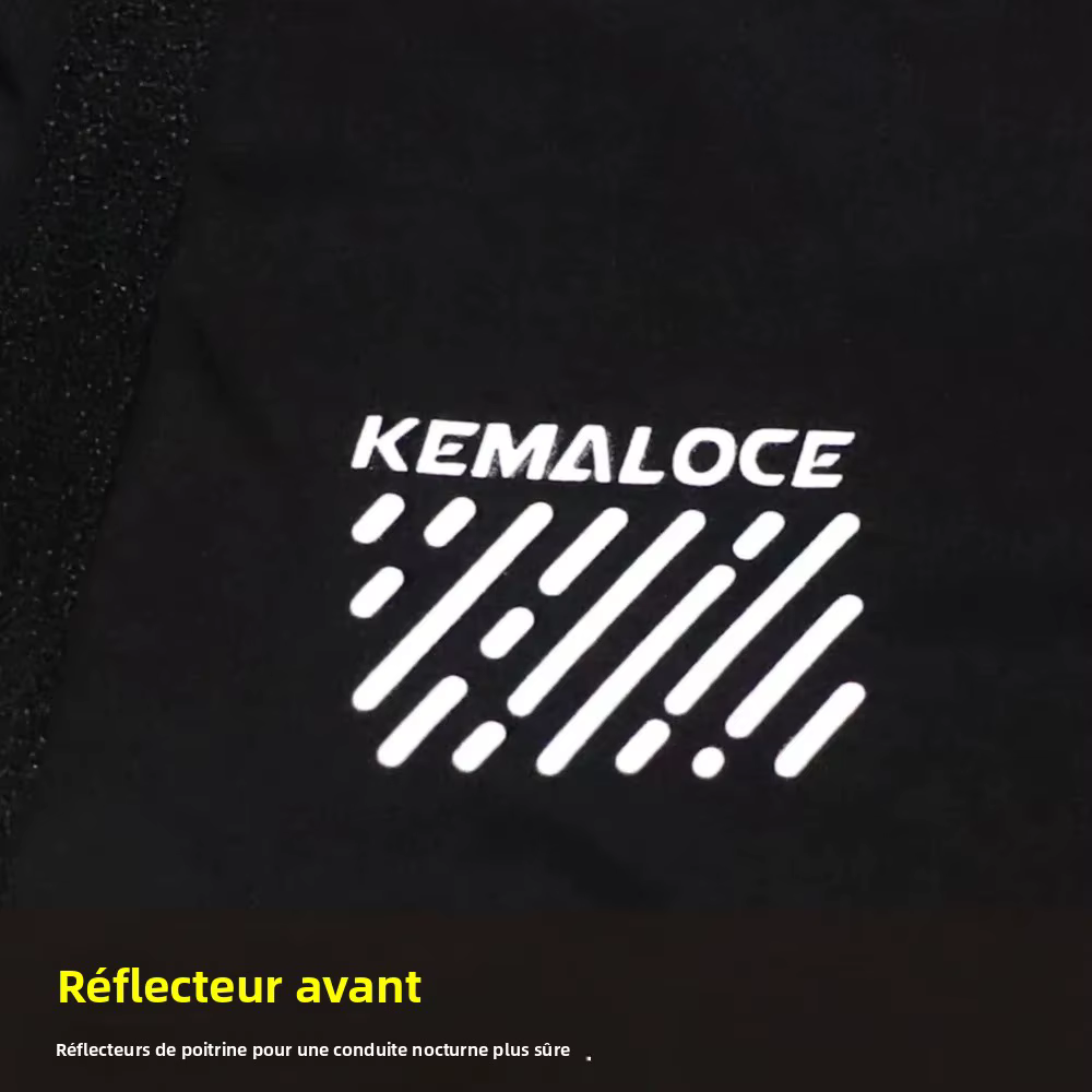 KEMALOCE veste de cyclisme coupe-vent hommes 2025 ultraléger à manches longues maillot de vélo noir et jaune léger vtt sport coupe-vent