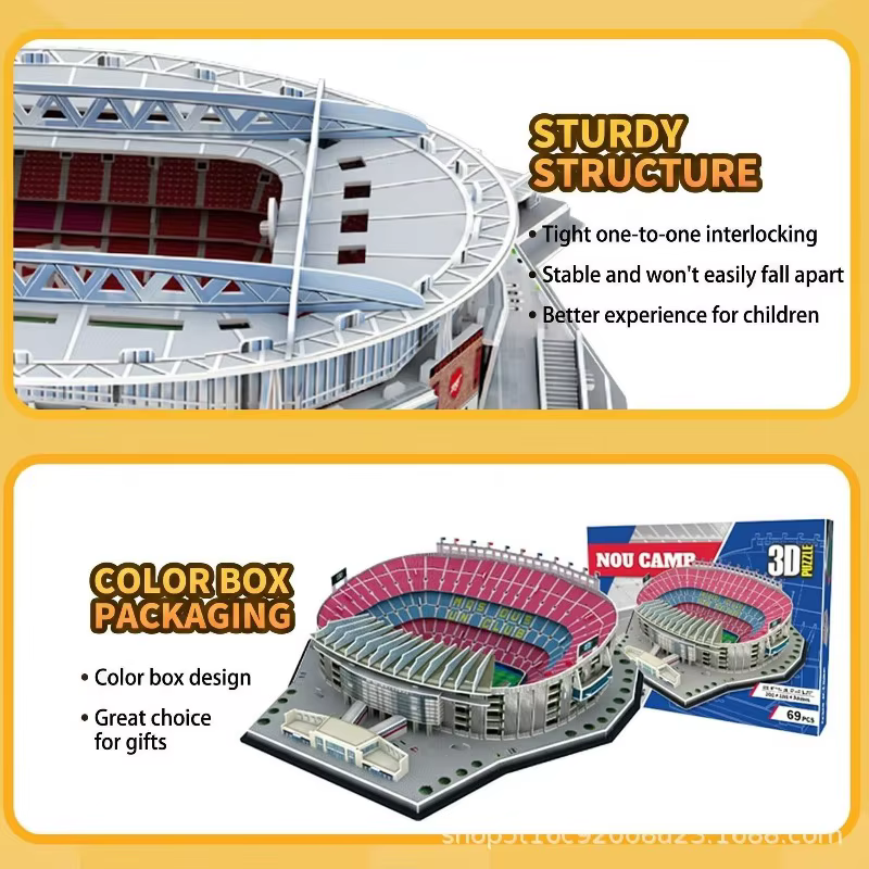 Terrain de football miniature 3D