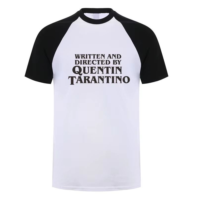 Écrit et dirigé par Quentin Tarantino T-Shirt homme unisexe t-shirts mode d'été à manches courtes hommes/femmes