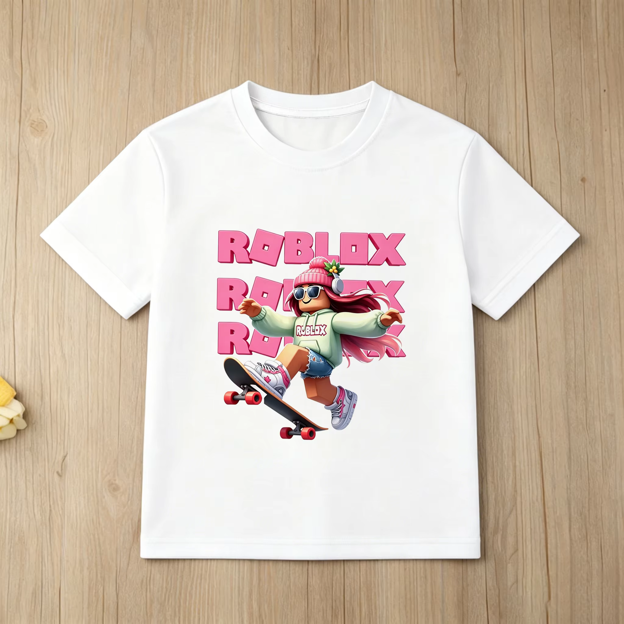 T-shirts graphiques fantaisie Roblox Face Game Meme