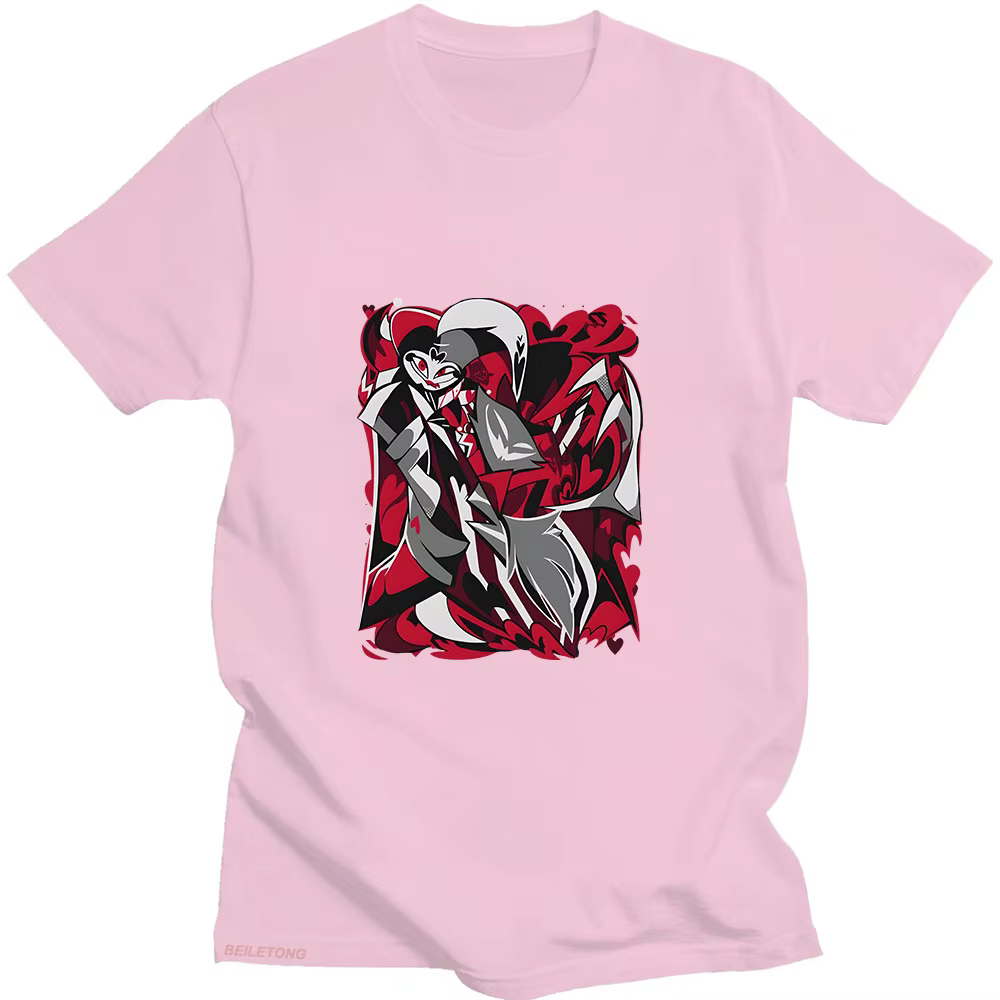 Helluva Boss t-shirt jeu dessin animé imprimé Harajuku Kawaii
