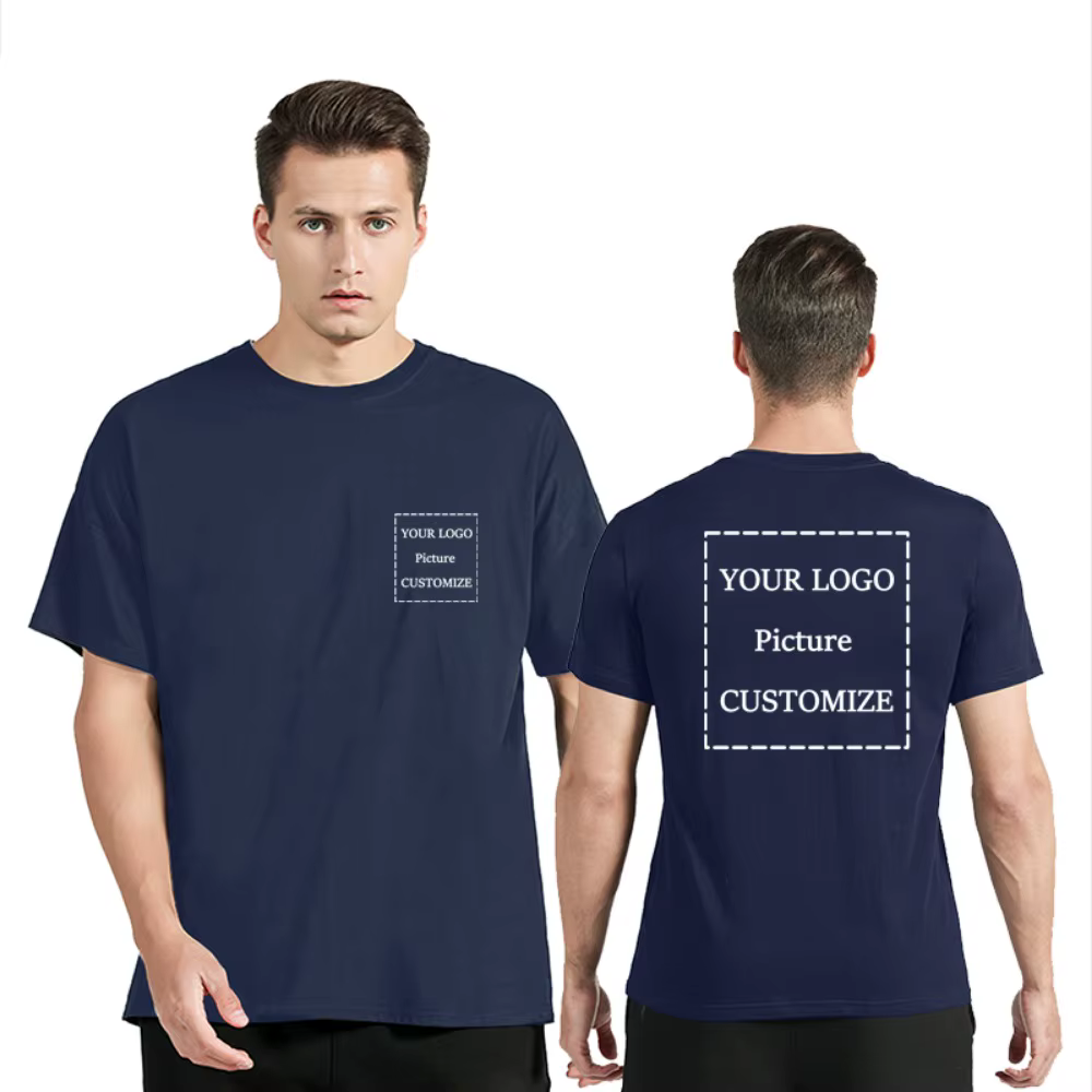 T-shirt surdimensionné personnalisé avec logo et image