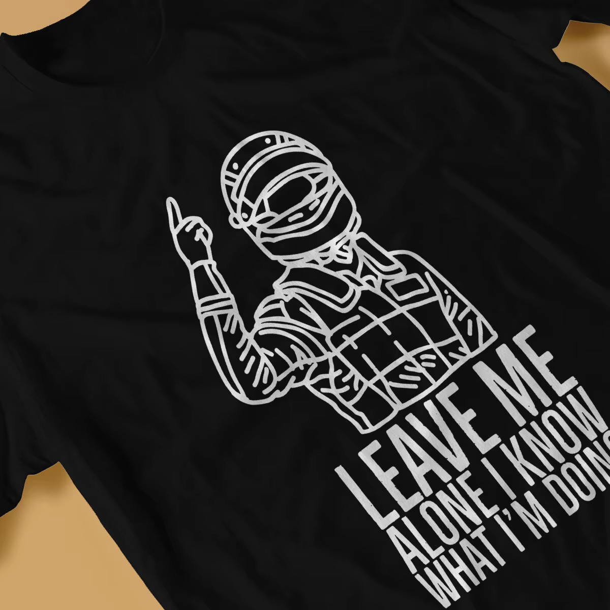 Laissez-moi seul Kimi Raikkonen Racer F1 formule 1 t-shirt gothique col rond