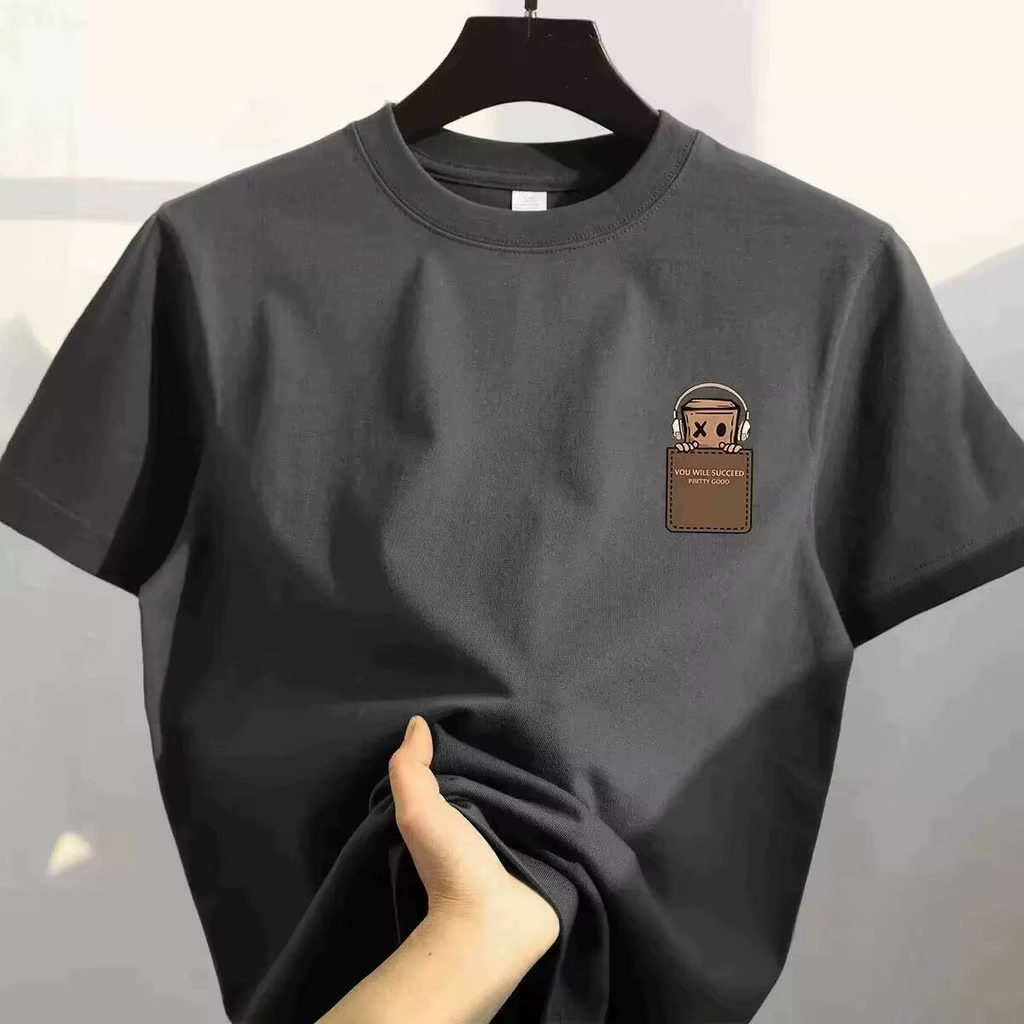 T-shirt en coton imprimé pour homme