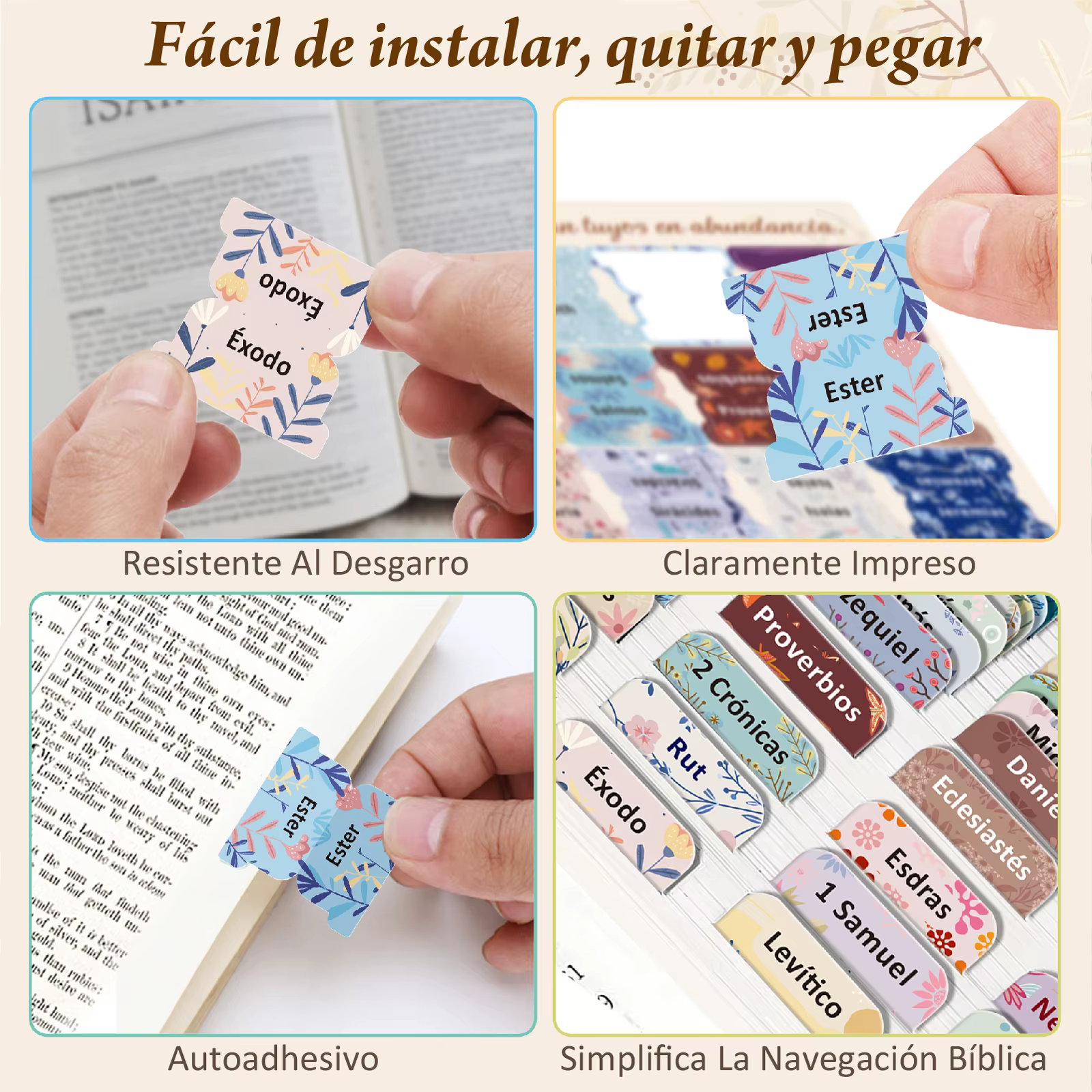 Onglets de la Bible espagnole