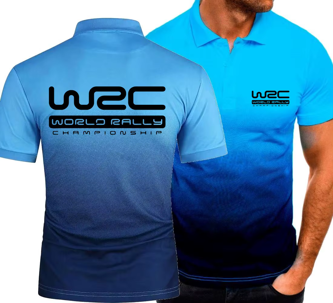 Hommes polos dégradé couleur Polo championnat du monde des rallye WRC t-shirts militaire tactique Sport jeunesse à