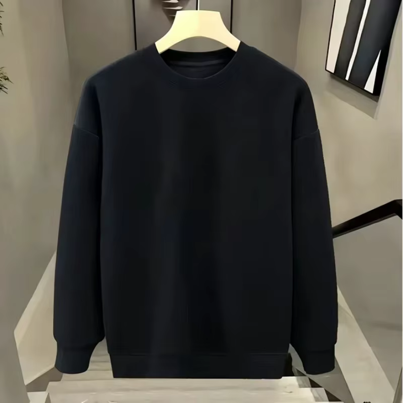 Sweat-shirt personnalisé à col rond pour hommes