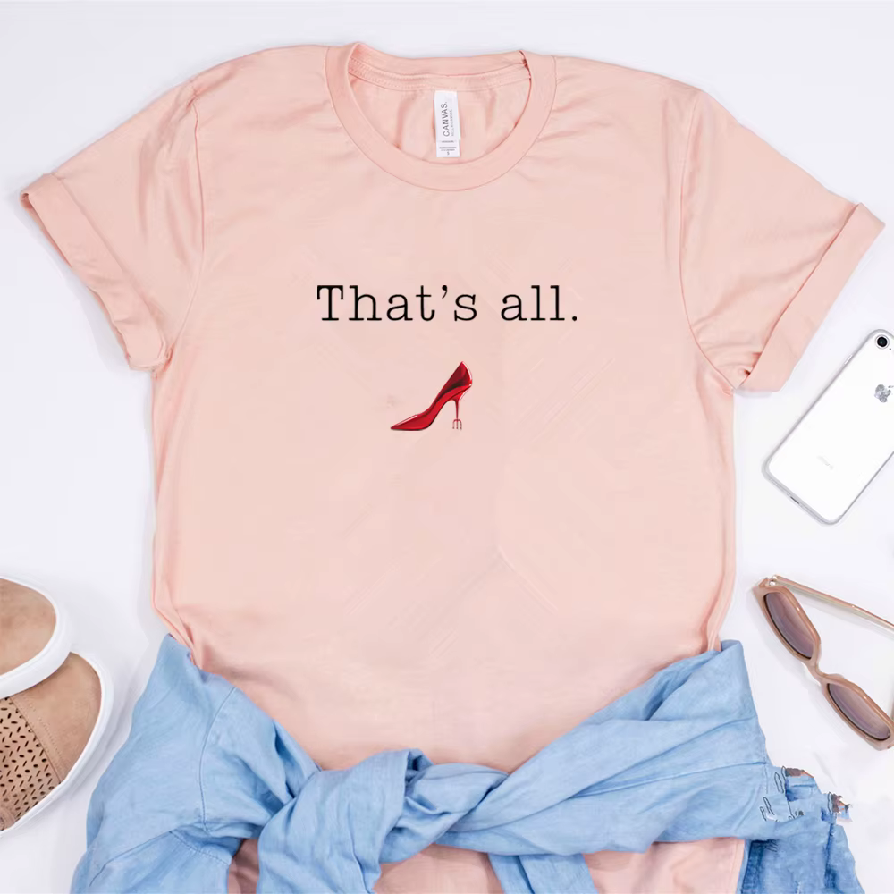 T-shirt tendance à manches courtes « The Devil Wears That's All » avec citation de Miranda Priestly – Collection 2026 « Fashion Boss Lady »