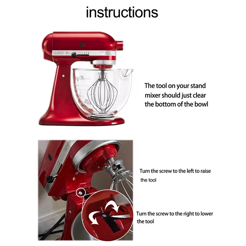 N-MEOF pour les accessoires d'aide à la cuisine 4.5-5 Qt mélangeurs sur socle à tête inclinable pour fixation de palette Kitchenaid pour K45B/K5THCB/K5THBS