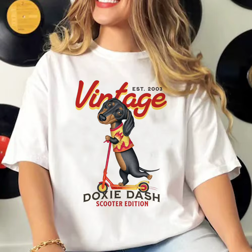 T-shirt Teckel pour femmes