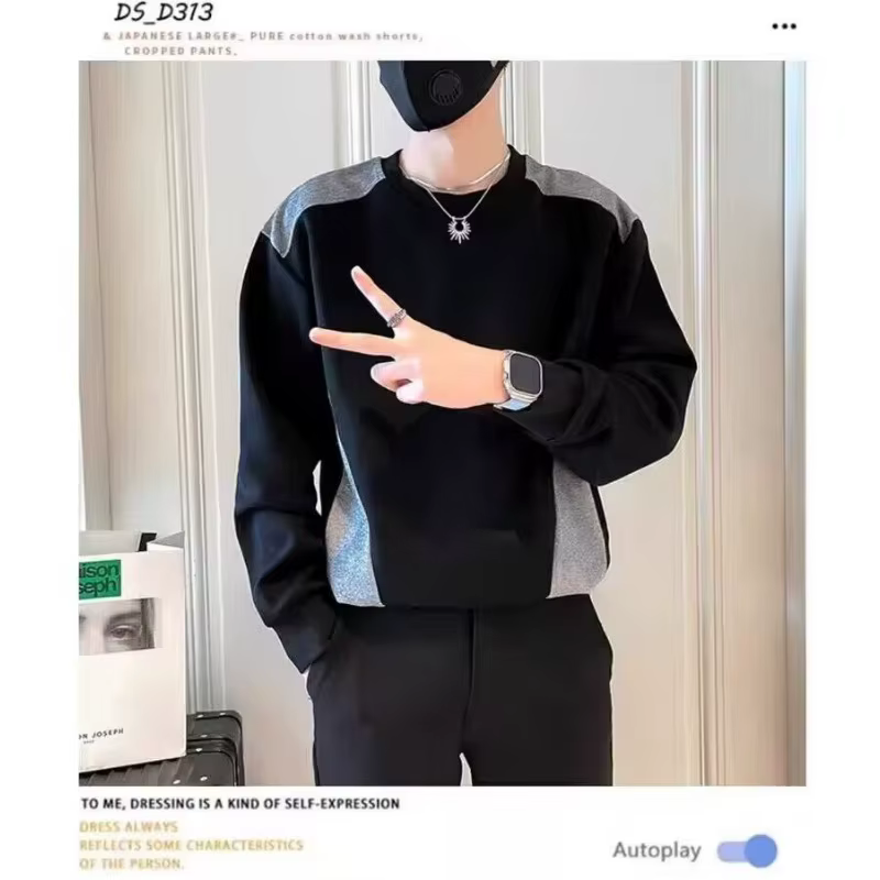 Sweat-shirt épissé pour hommes