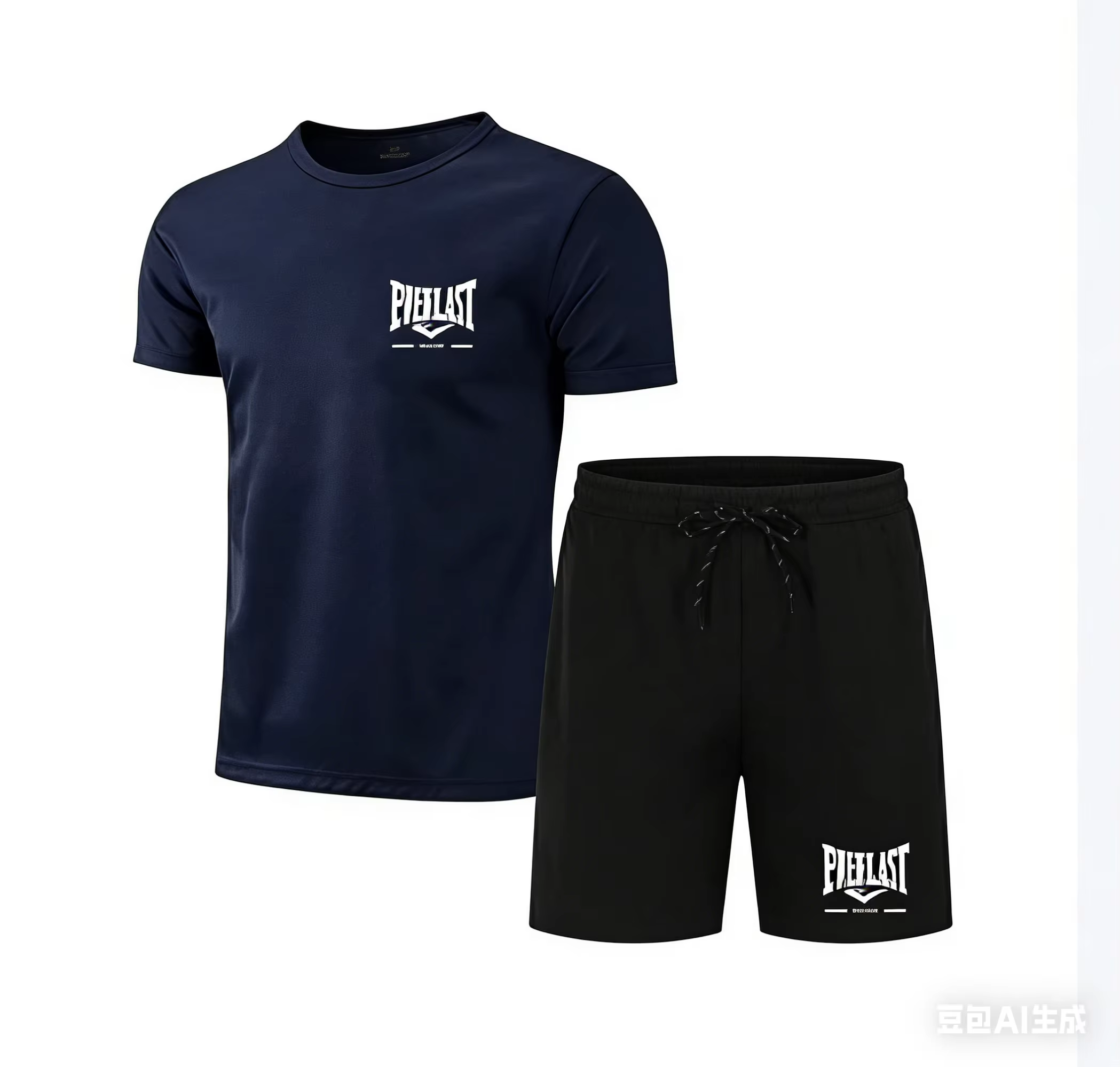 Nouvel ensemble 2 pièces Everlast Boxing pour homme 2026 – T-shirt à manches courtes et short noirs décontractés pour l'été – Survêtement de sport