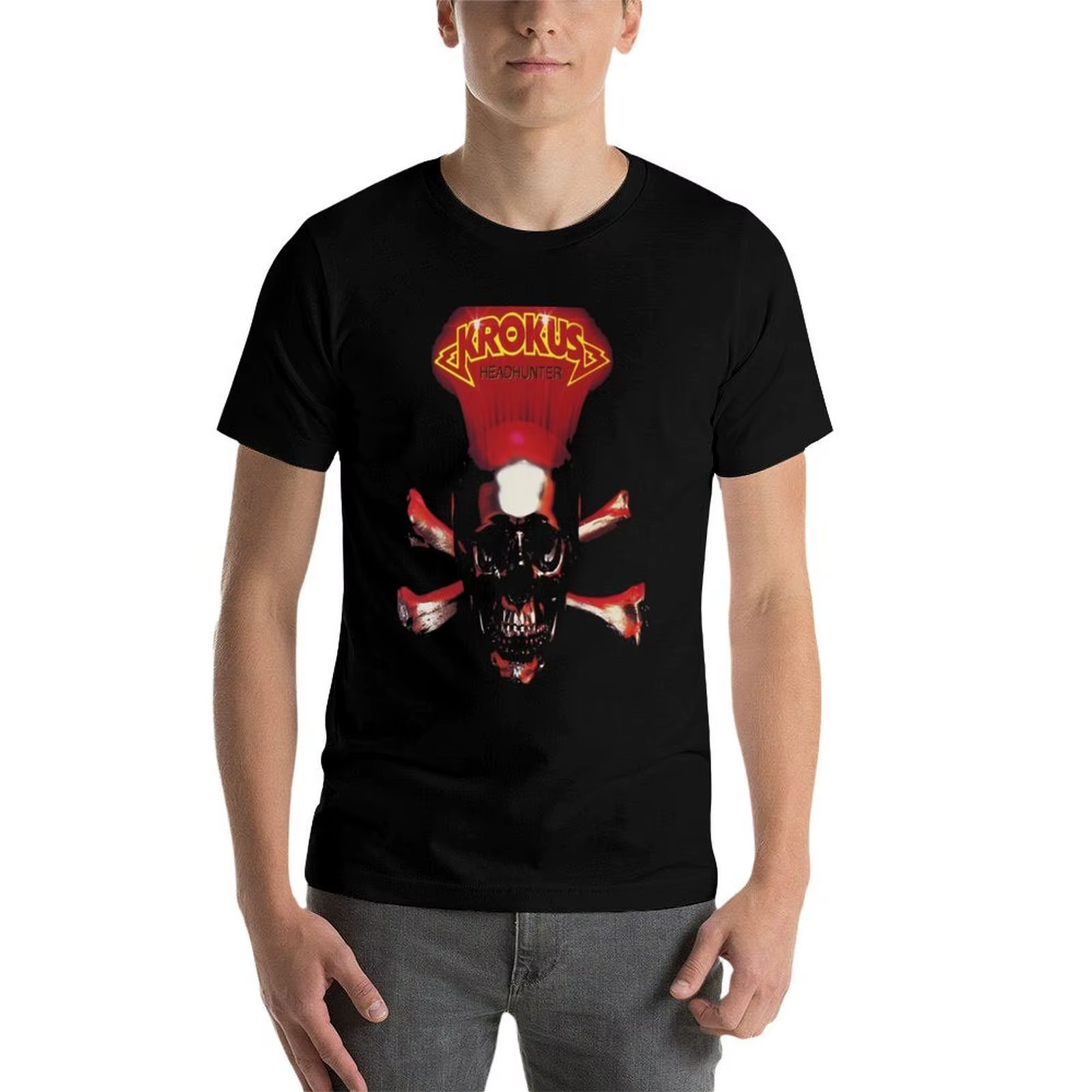 T-shirt décontracté avec logo krokus original, best-seller, pour hommes