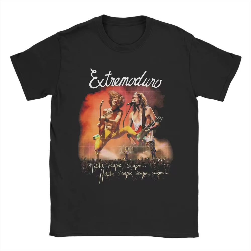Rock King Tops Extremoduro Roberto Iniesta T-shirt à imprimé graphique 2026 Nouveauté été Y2K Punk Tees
