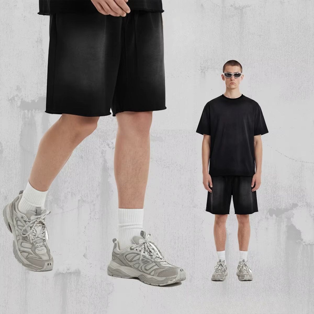 T-shirt et short décontractés polyvalents de marque