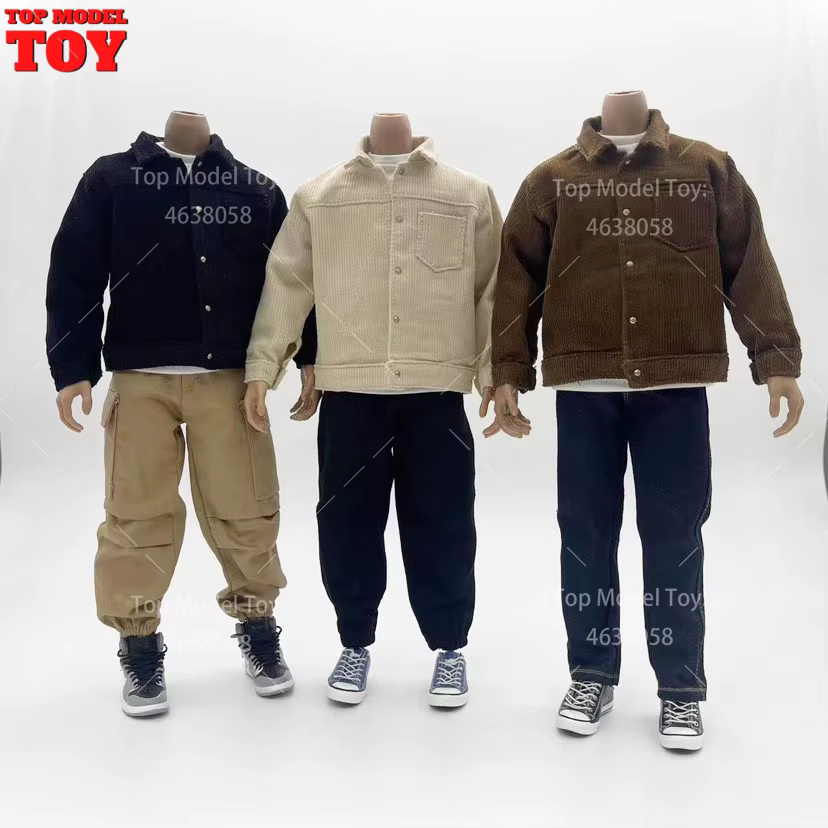 1/6 échelle hommes décontracté à la mode haut T-shirt pantalon manteau vêtements accessoire modèle pour 12 ''homme soldat figurine corps poupées jouet